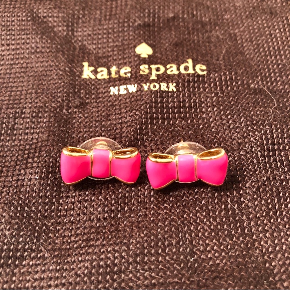 ♠️ Kate Spade Pink Bow Earrings
